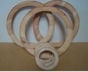 marcos de madera redondos