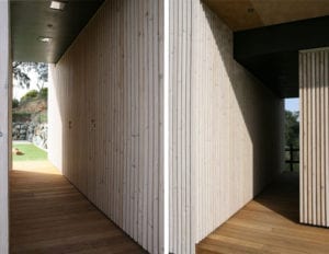 fachada de madera