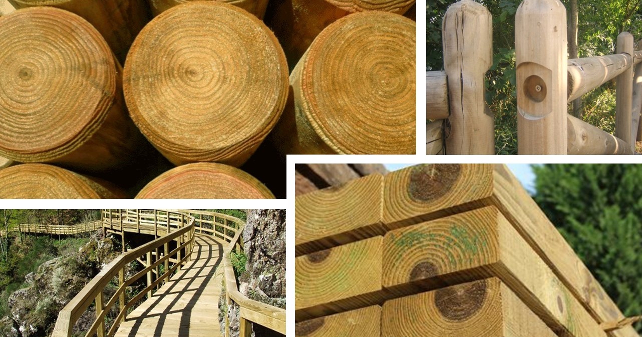 Madera tratada en autoclave