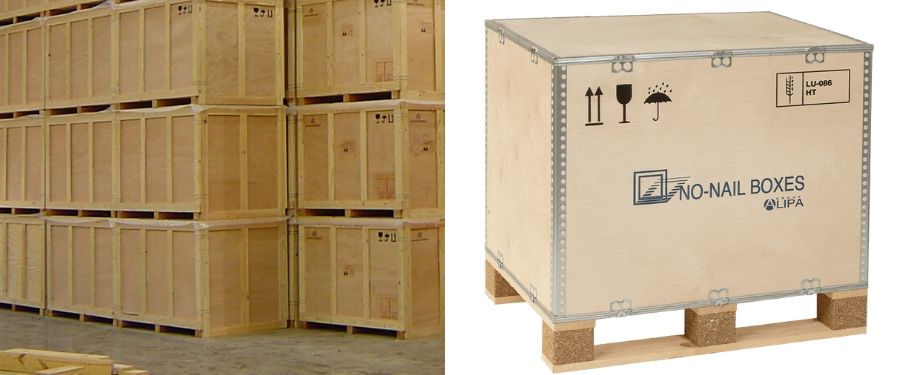 Embalajes de madera desmontables