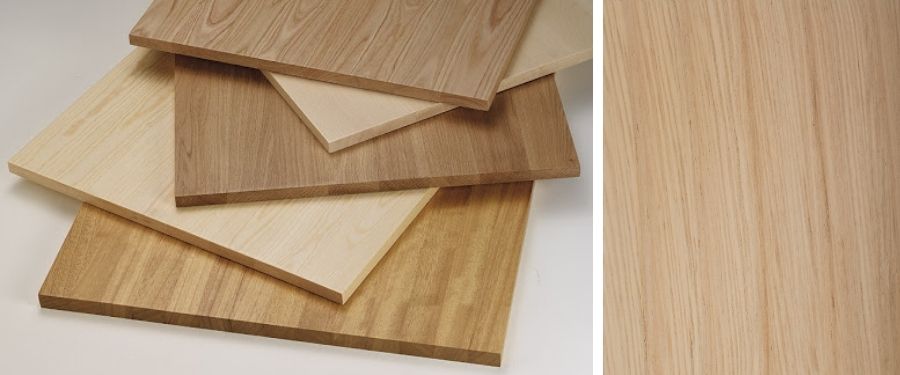 tableros alistonados de madera de castaño