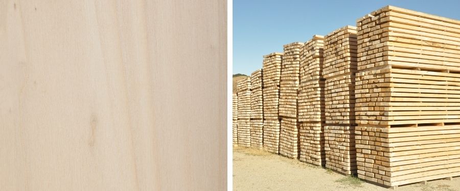 tablas de madera de chopo