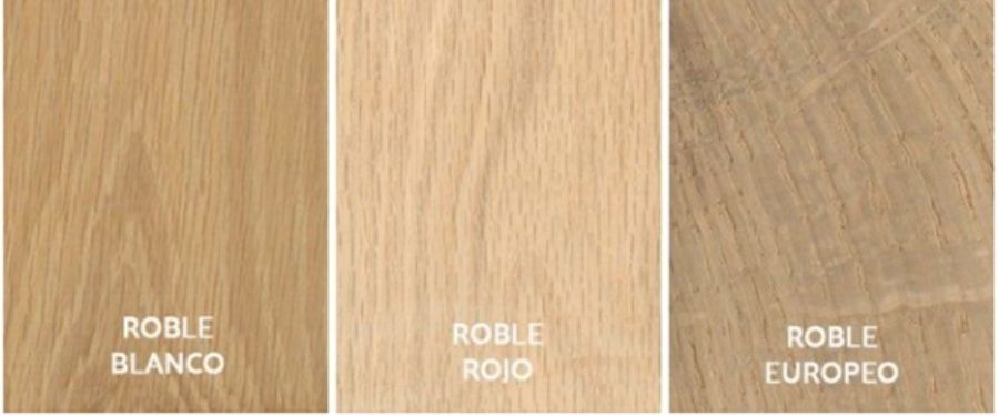 chapa de madera de roble