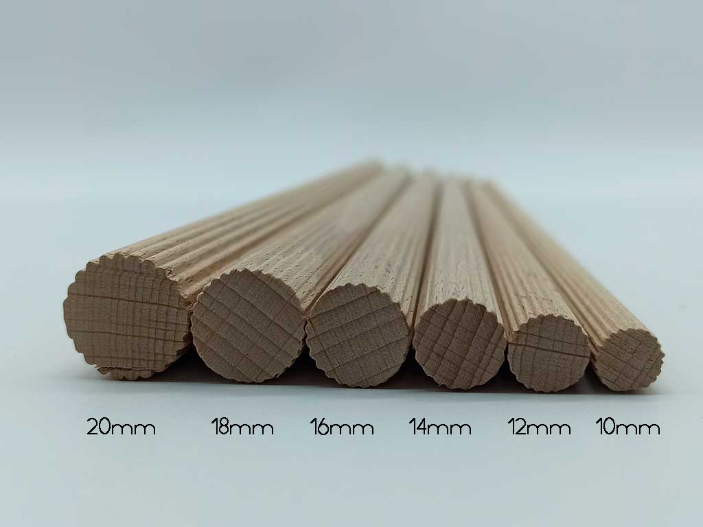 características de las varilas de madera