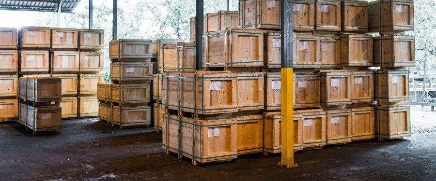 embalaje industrial de madera