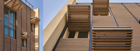 Celosías plegables de madera