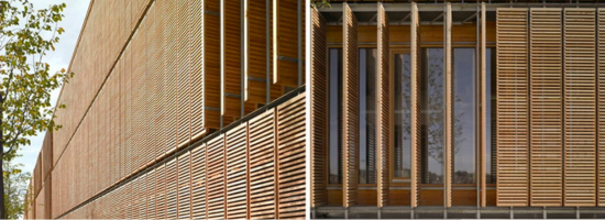 Paneles pivotantes de madera