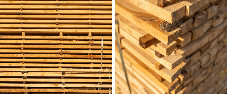 Madera aserrada para palets