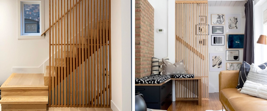 Celosías de madera de castaño