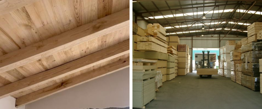 Proveedor de madera estructural de pino y abeto