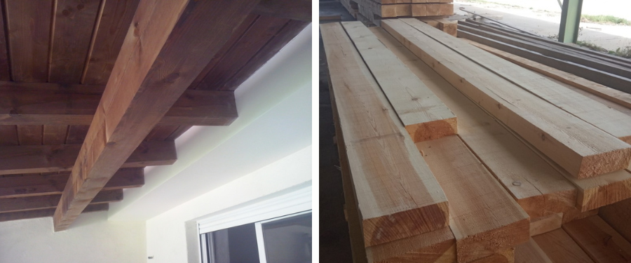 Tipos de madera estructural vigas machones cabrios y más