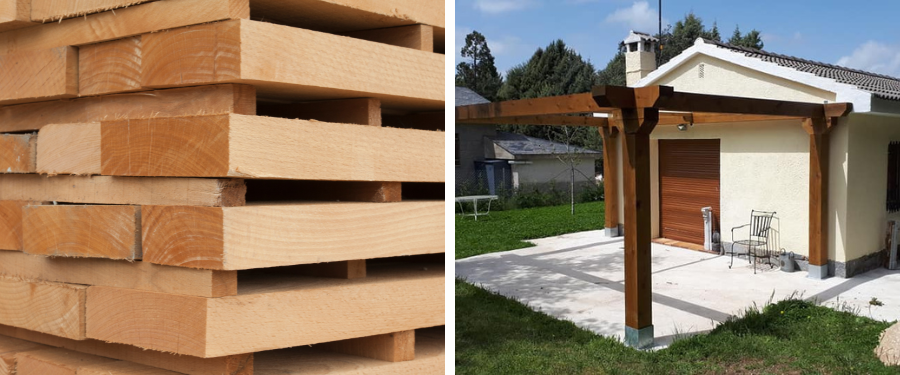 Clasificación de vigas de madera de frondosas