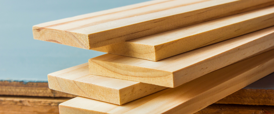 Tablas de madera para construcción y carpintería