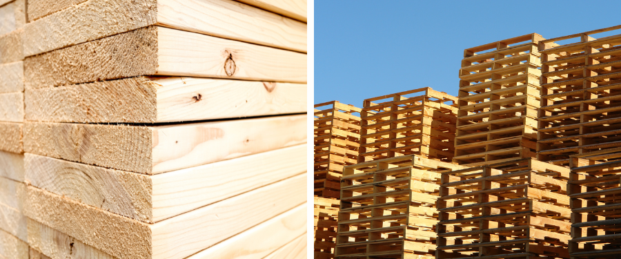 Las mejores especies de madera para palets