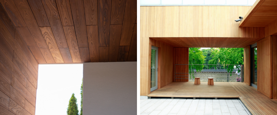 Revestimiento de madera exterior