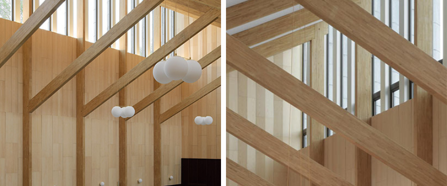 Viga laminada de castaño con marcado CE