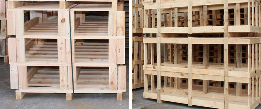 Embalajes de madera de pino