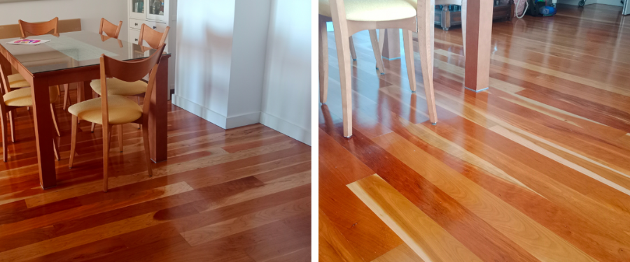 Tarima de cerezo interior