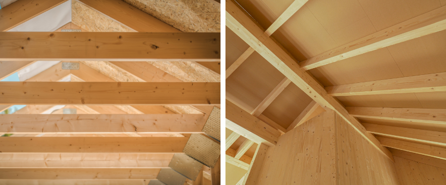 Vigas de madera KVH para estructuras