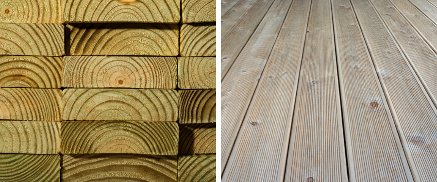 Madera tratada en autoclave