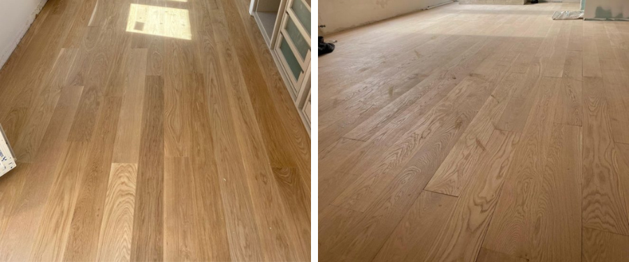 Suelo de madera de roble