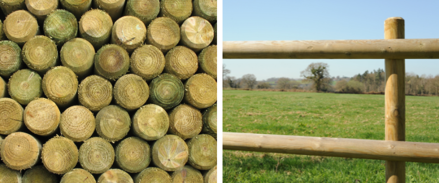 Postes de madera mosquera villavidal