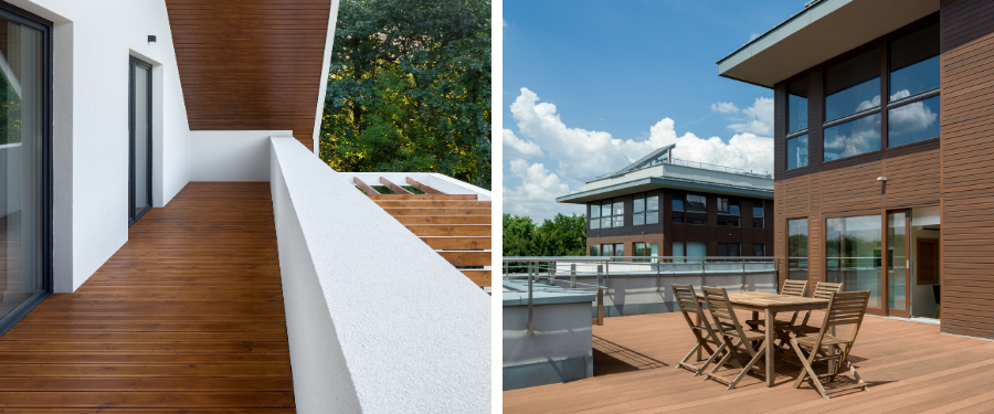 Maderas tratadas para exteriores