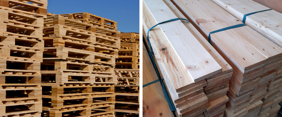 Taramientos para palets de madera