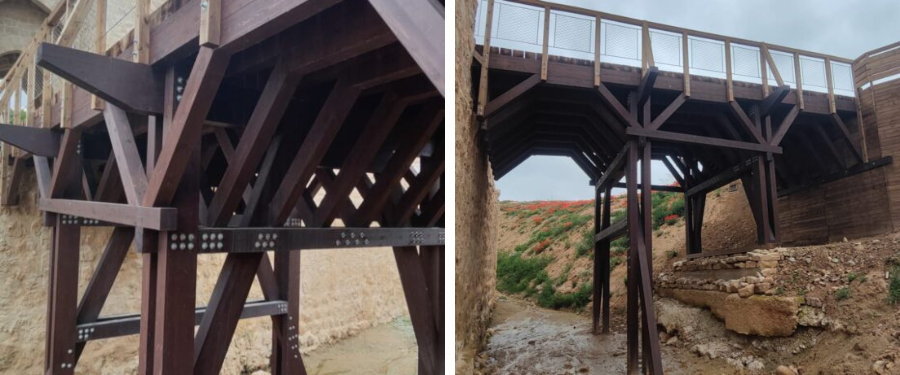El Puente de la Puerta del Mercado de Almazán madera PinoSoria