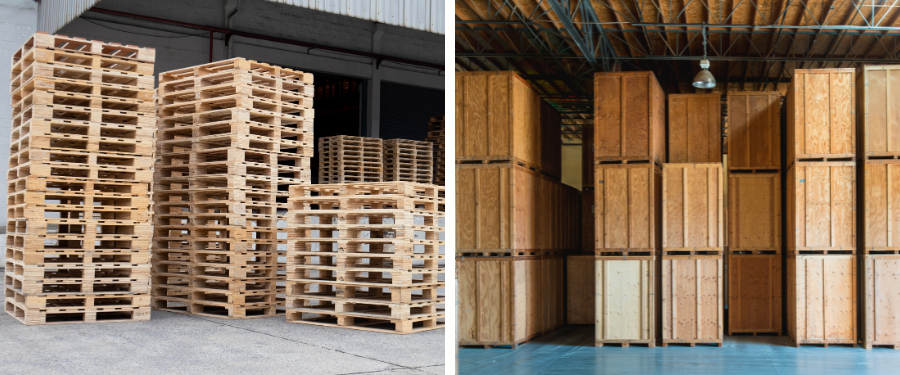 Embalaje industrial de madera cómo proteger cargas pesadas en transporte y exportación